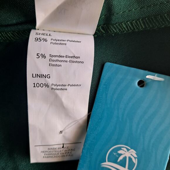 NWT Cupshe Ramla Dress Satin Pleated One Shoulder Sheath Midi Gown Green Size XL - Picture 12 of 13